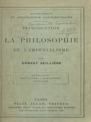 cover image of Introduction à la philosophie de l'impérialisme